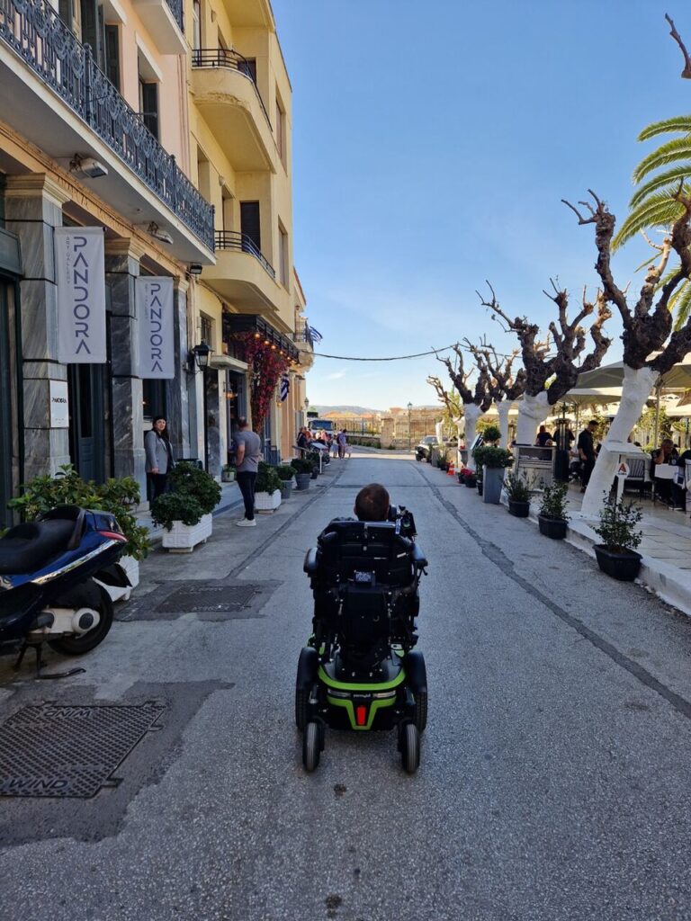 But other times you don't have other option than using the street because the sidewalks are occupied or not usable