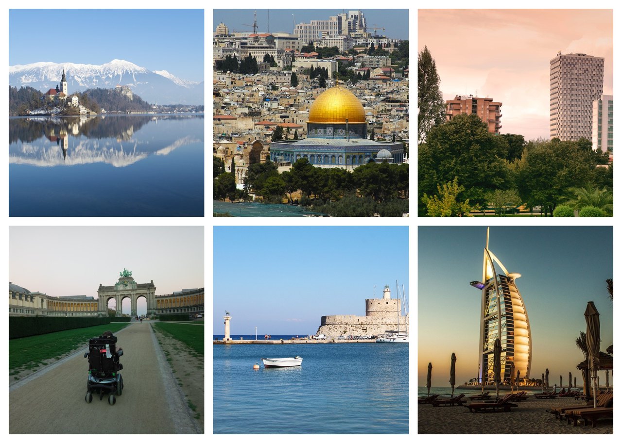 Photo collage 2021 travel wishlist